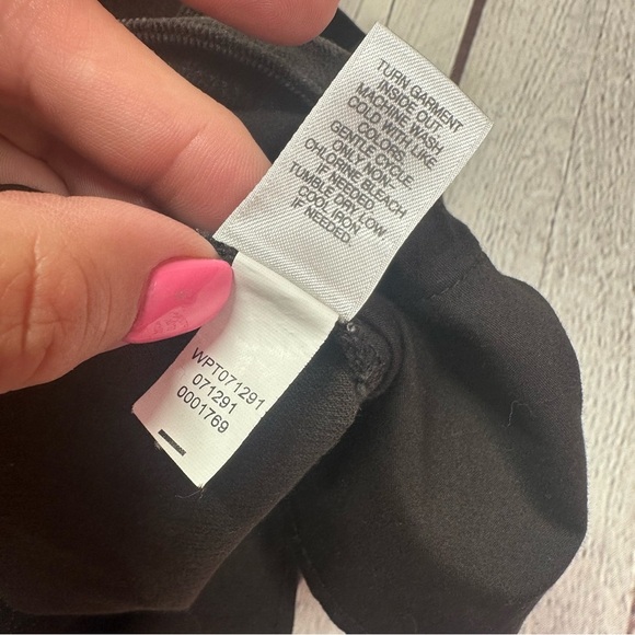 j. jill Black corduroy Pants sz 8  classic winter minimalists cotton blend - Picture 8 of 8